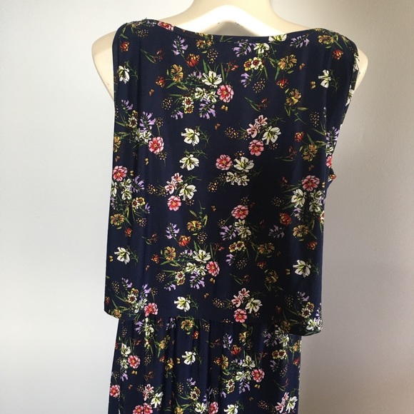 Robert Louis Navy Blue Floral Maxi Dress - Picture 9 of 10